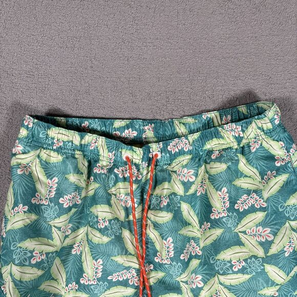 Tommy Bahama Relax Swim Trunks Men’s Size L Blue Green Floral Print Beach Palms - Picture 3 of 10